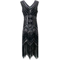Womens Retro Sequin And Beaded Dress for Stylish Events