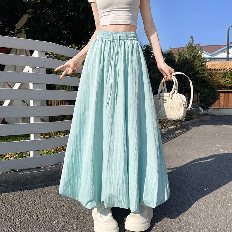 Puffy Petal High-waisted Midi Skirt - Trendy Midi Ring Style