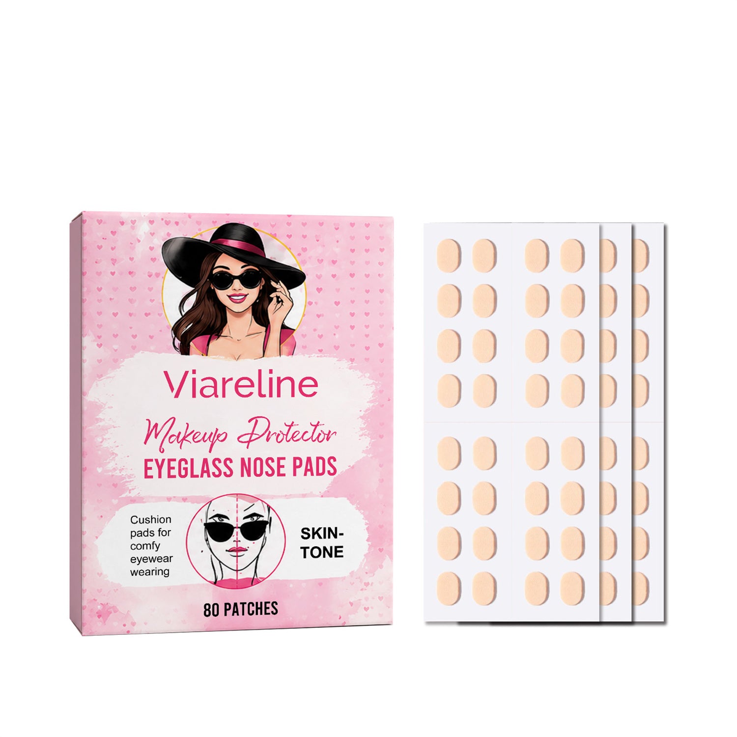 Comfortable Anti-makeup Glasses Nose Pad for Skin Care