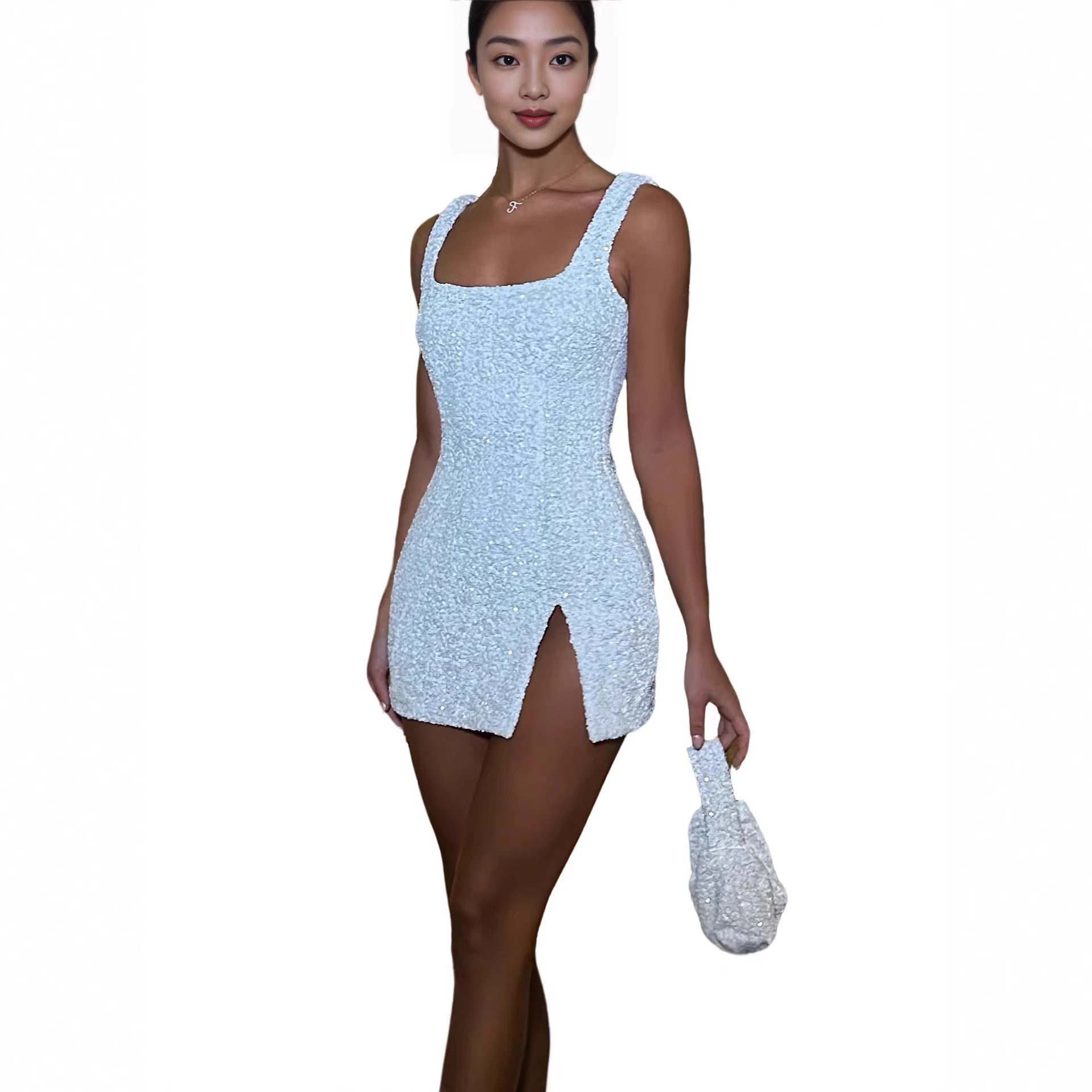 Strapless Square-neck Dress - Sexy Backless Party Gown