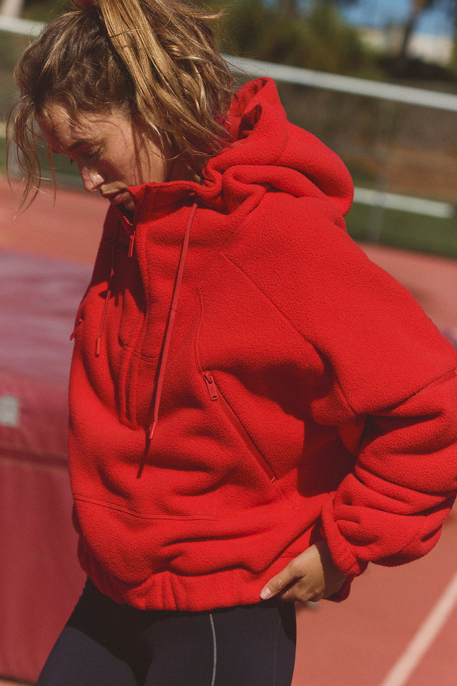 Zip-up Long-sleeve Pullover Hoodie for Street Style