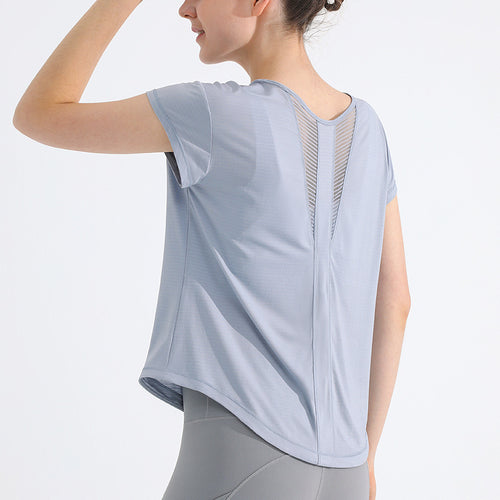 Womens Quick-Dry Sports T-Shirt for Yoga Enthusiasts