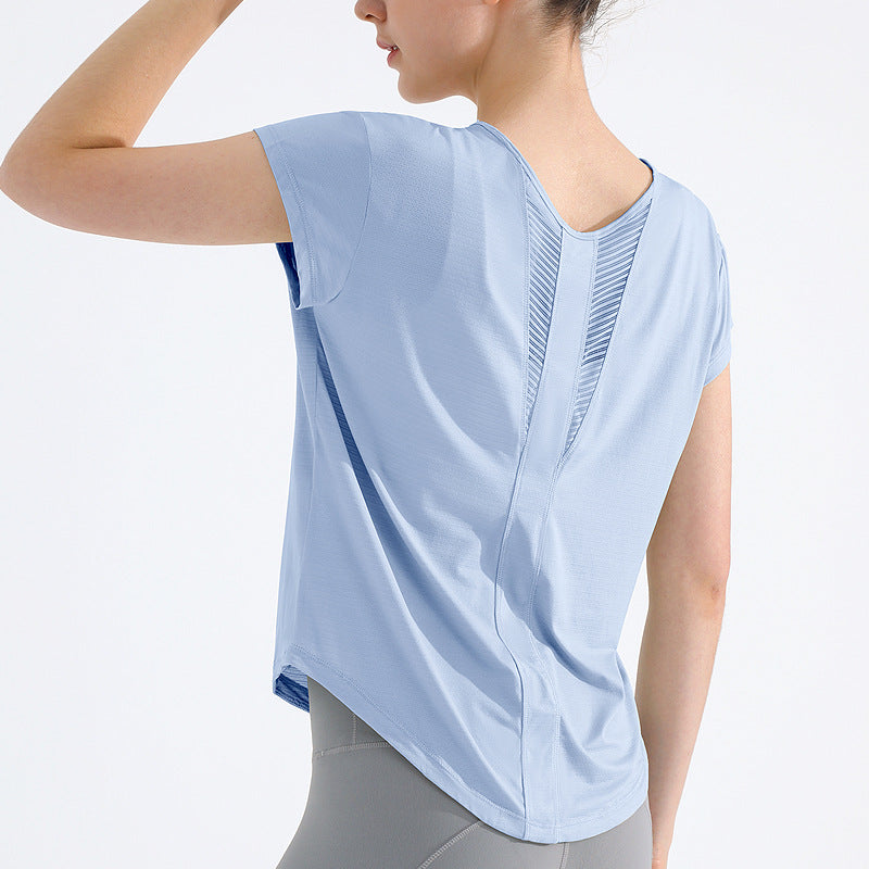 Womens Quick-Dry Sports T-Shirt for Yoga Enthusiasts