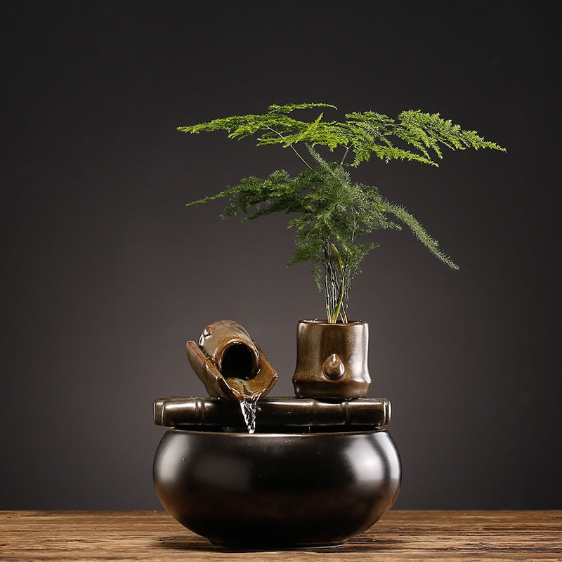 Fortune-attracting Flowing Water Ornament - Humidifying Decor