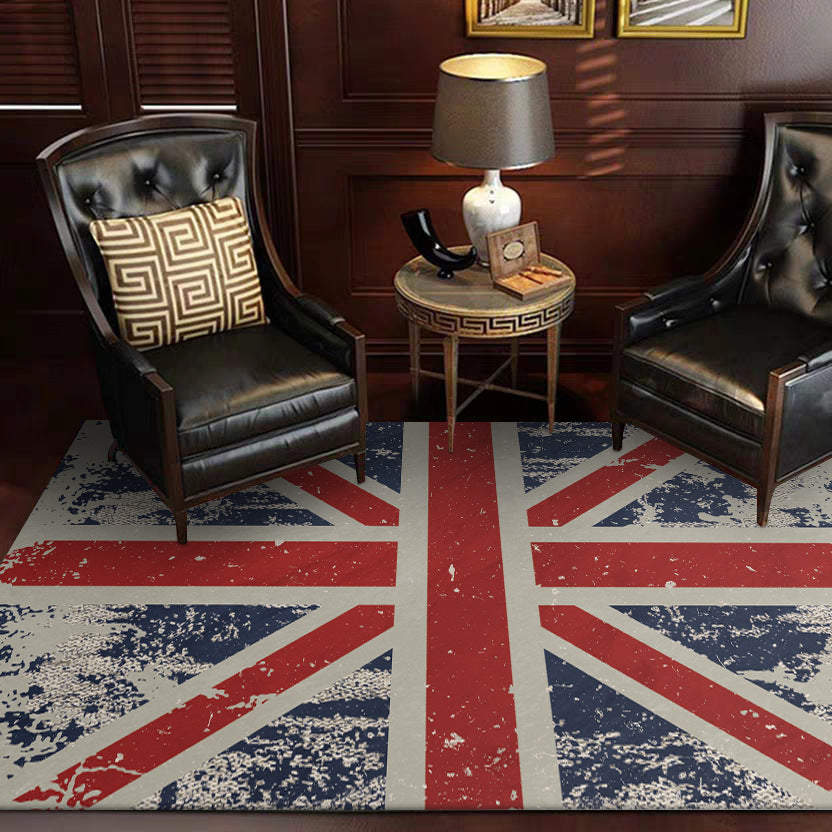 Retro Classic Red-and-Blue National Flag Floor Mat