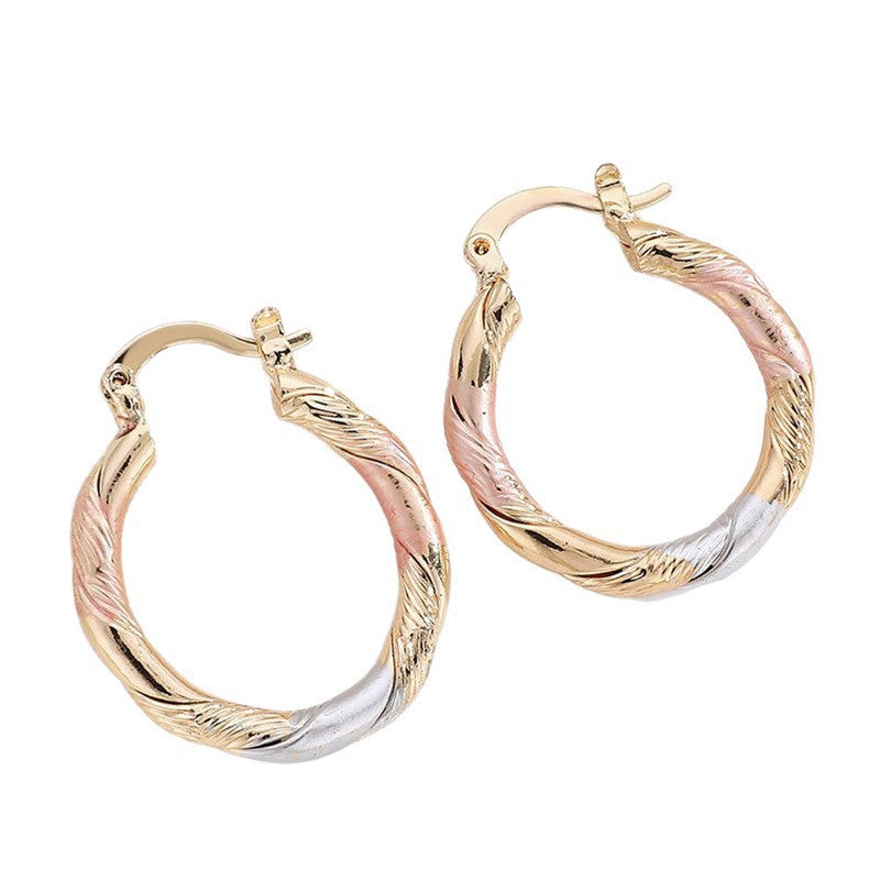 Exaggerated Earrings: Retro Contrasting Colors for Every Style