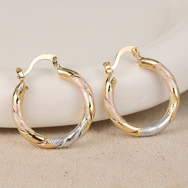 Exaggerated Earrings: Retro Contrasting Colors for Every Style
