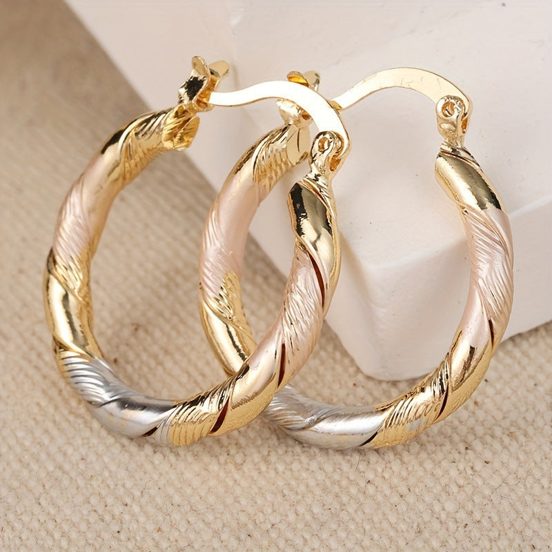 Exaggerated Earrings: Retro Contrasting Colors for Every Style