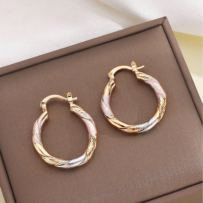 Exaggerated Earrings: Retro Contrasting Colors for Every Style