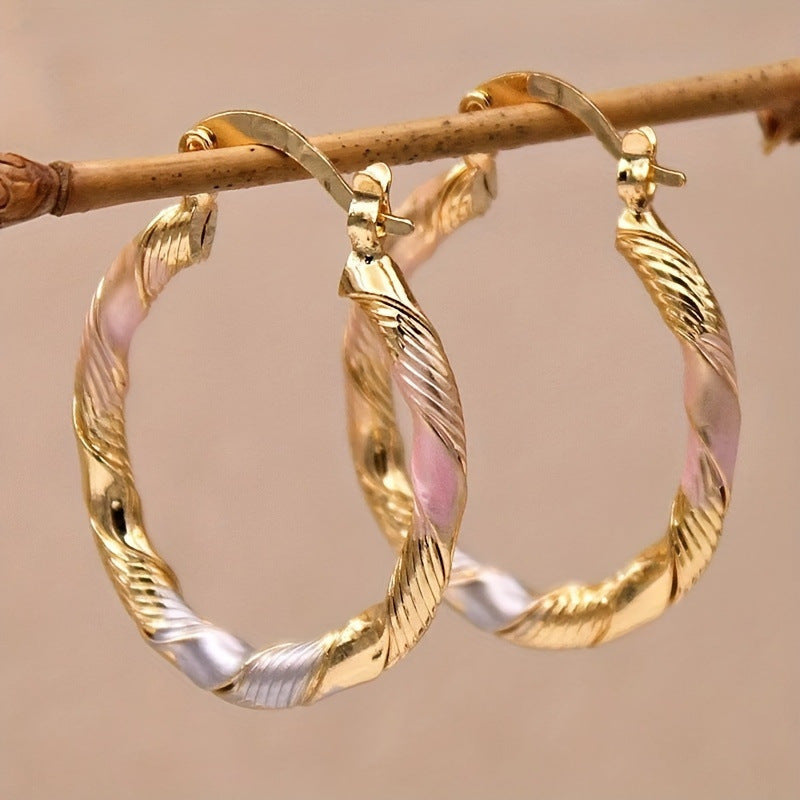 Exaggerated Earrings: Retro Contrasting Colors for Every Style