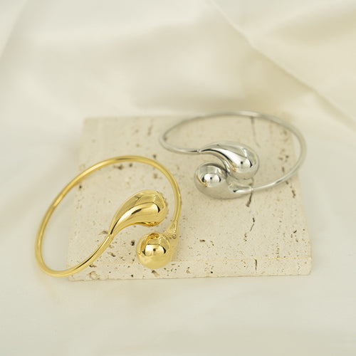 18k Gold Stainless Steel Irregular Teardrop Bracelet