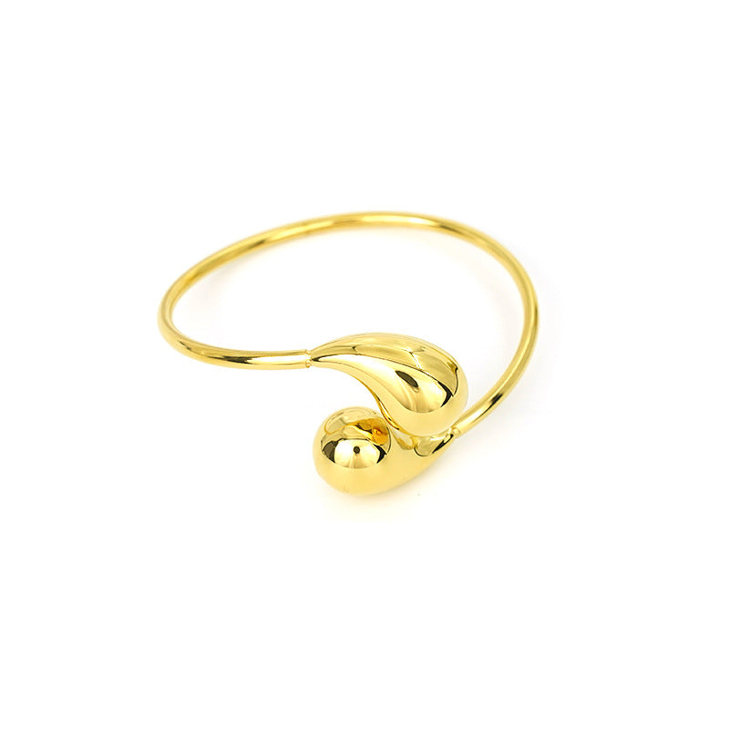 18k Gold Stainless Steel Irregular Teardrop Bracelet