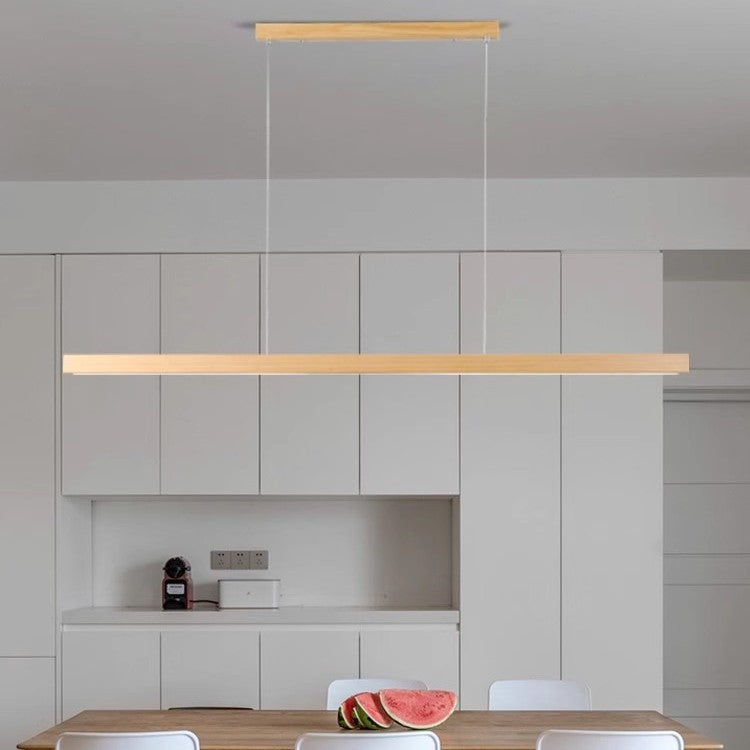 Minimalist One-word Log-style Dining Room Chandelier