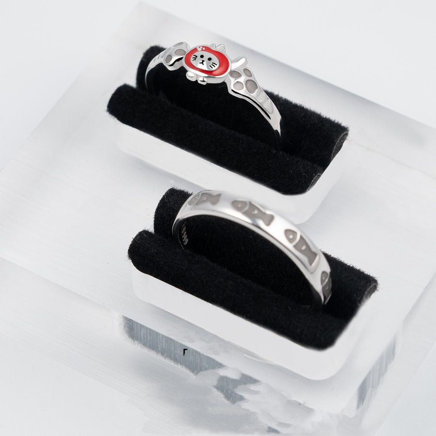 Fashionable Adjustable Sterling Silver Stacking Rings