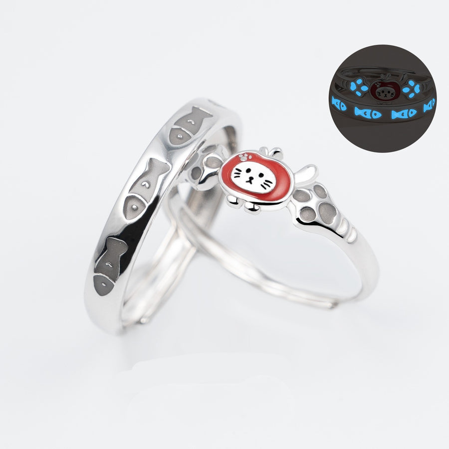 Fashionable Adjustable Sterling Silver Stacking Rings