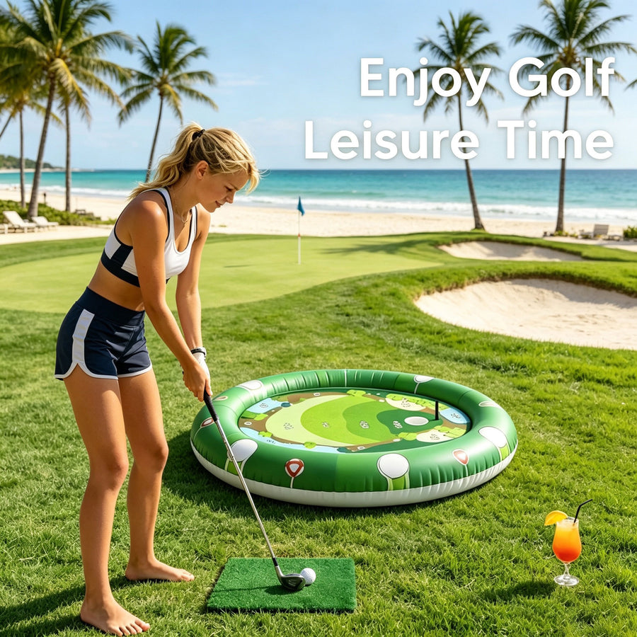 Inflatable Golf Game Mat for Fun Parent-Child Interaction