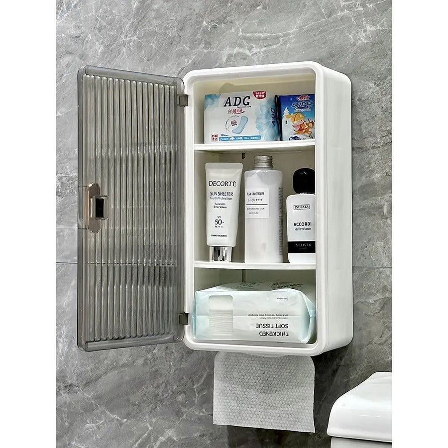 Bathroom Toilet Paper Holder - No Drilling Required