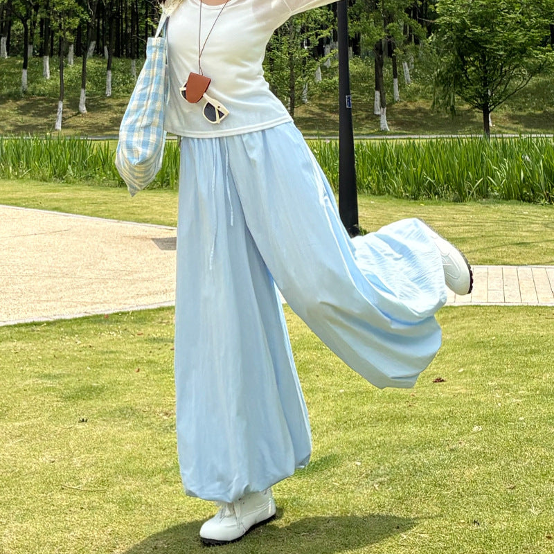 Women's Laid-back Voluminous Lantern Pants for Comfort