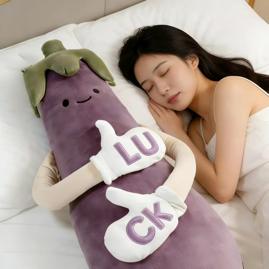 Eggplant King Sleep Mask Hug Pillow Puppet Gadget