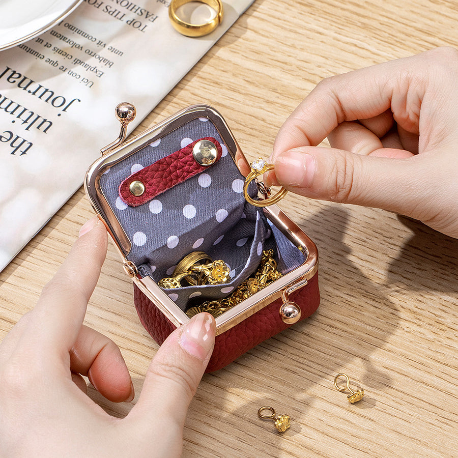Womens Compact Jewelry And Coin Purse - Stylish Organizer