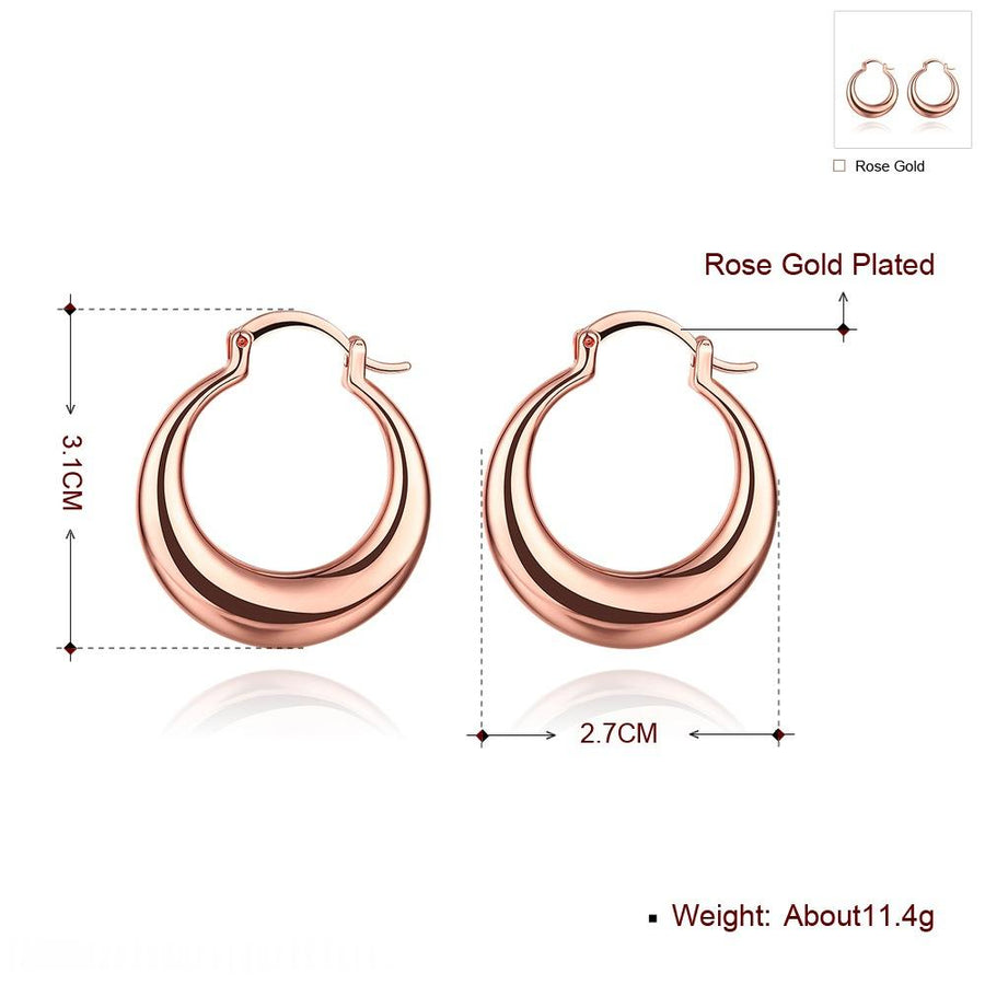 Fashionable Exaggerated Hoop Clip On Earrings for Trendsetters