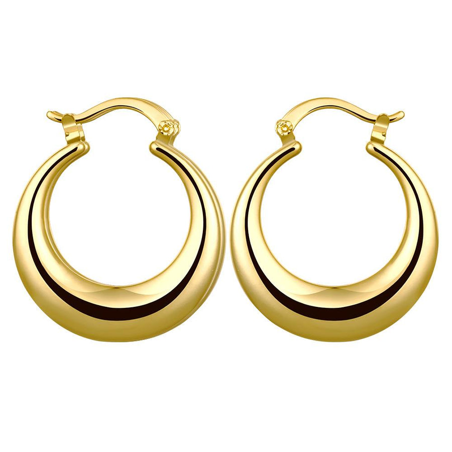 Fashionable Exaggerated Hoop Clip On Earrings for Trendsetters