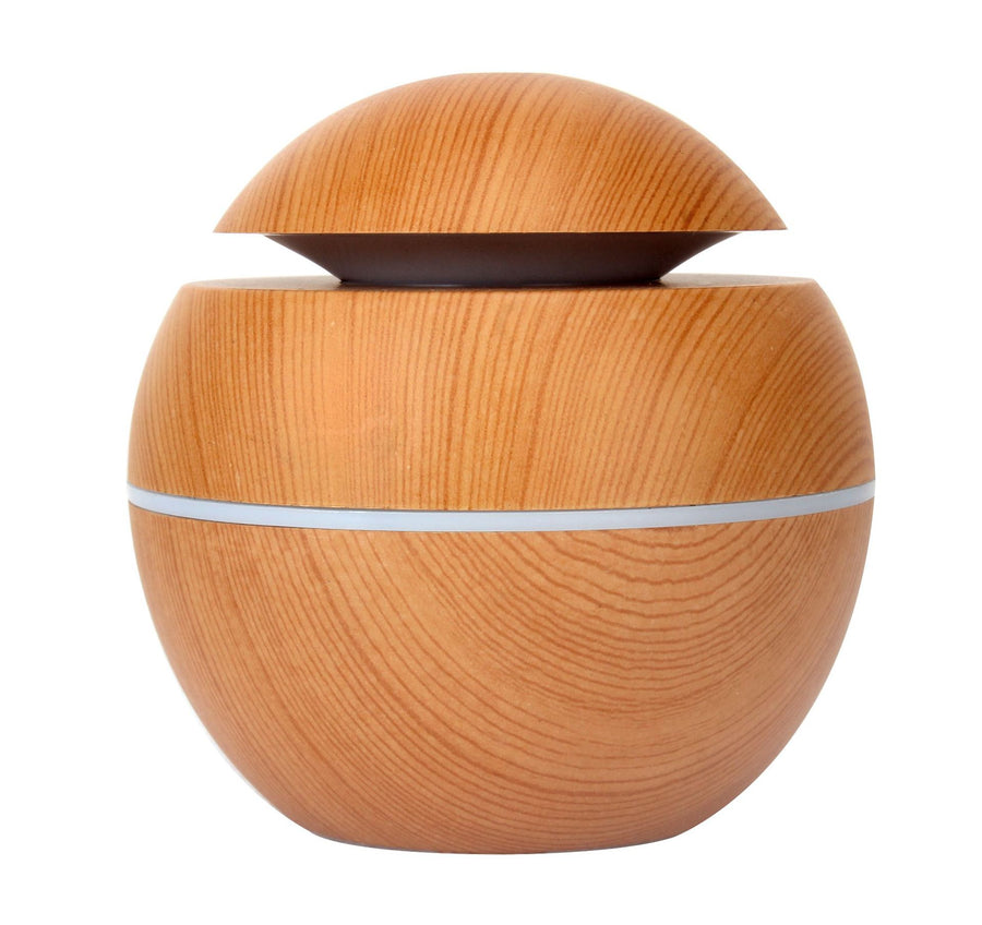 Colorful Transparent Mute Wood Grain Humidifier for Home Office