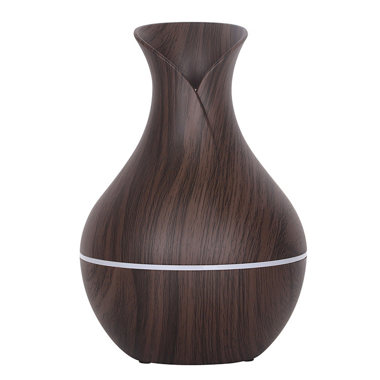 Colorful Transparent Mute Wood Grain Humidifier for Home Office
