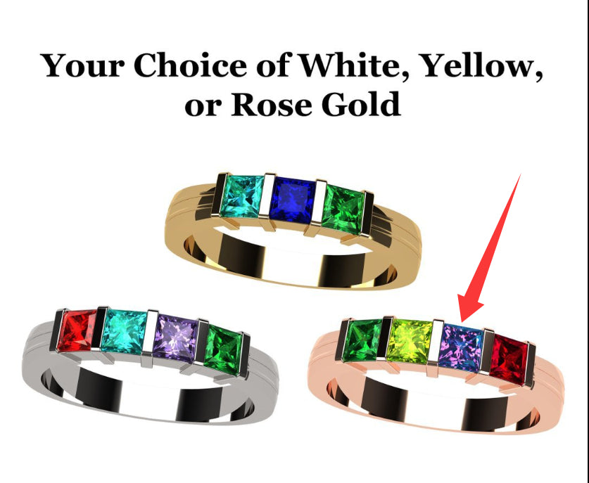 Square And Simple Valentine's Day Ring - Perfect Gift