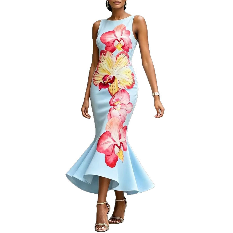 Womens Round-neck Loose-fitting Versatile Dress for Every Occasion