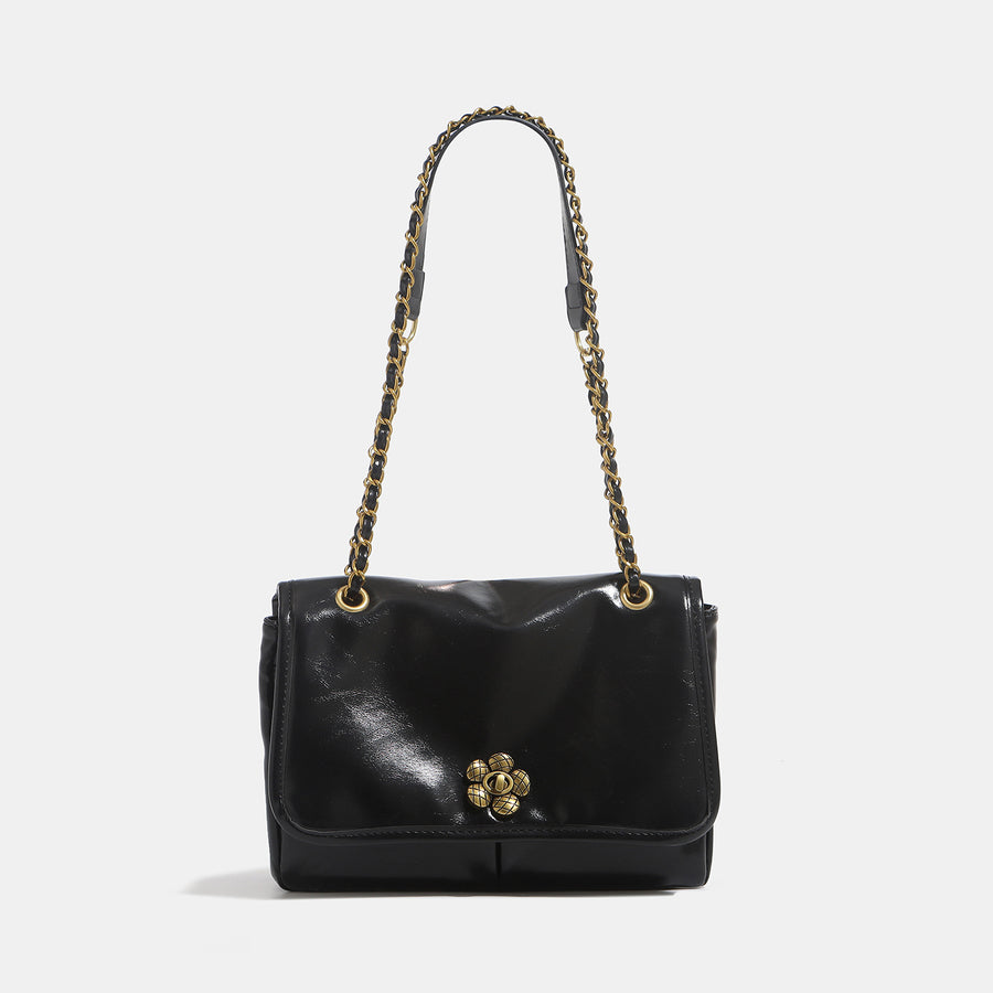 Large-Capacity Soft-Leather Chain Shoulder Crossbody Bag