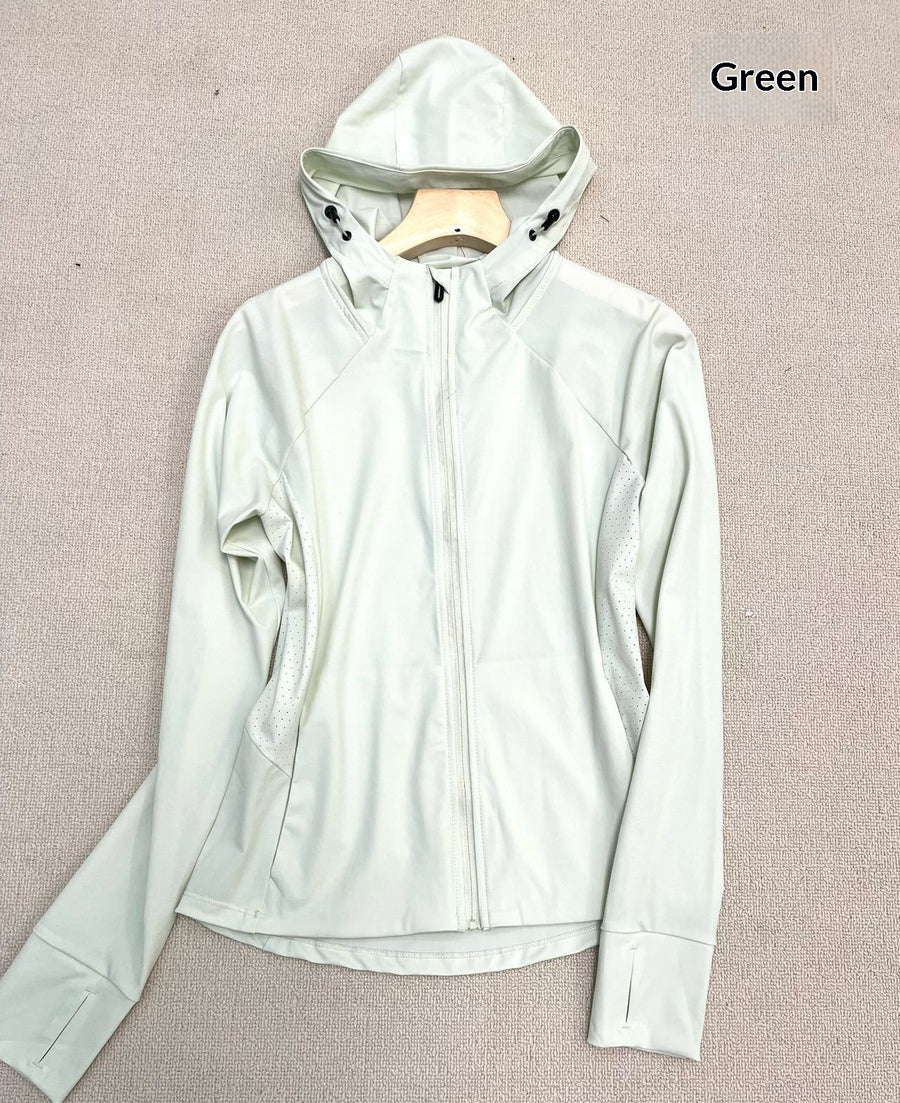 Womens UV-Protective Sun-Resistant Hooded Jacket