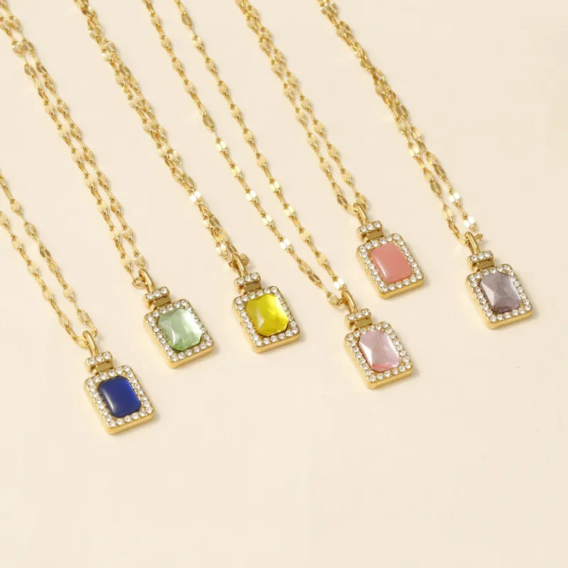 Heart Shape Pendant Necklace with 316L Stainless Steel Cable Chain