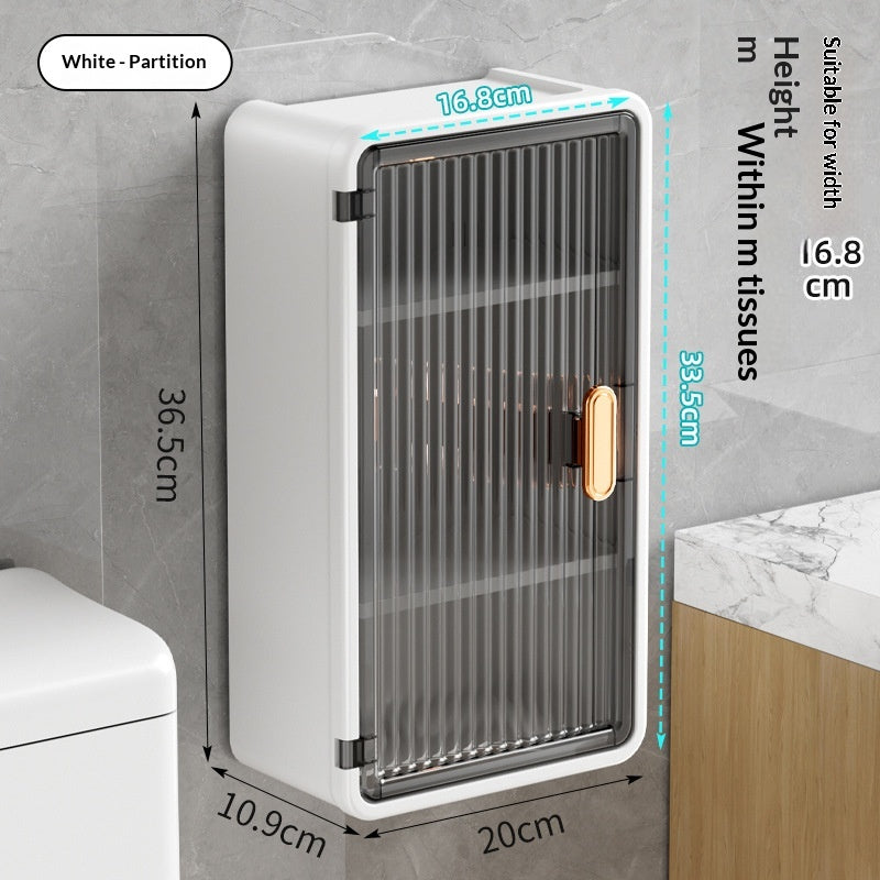 Wall Mounted Tissue Box Dispenser - No Drilling Required