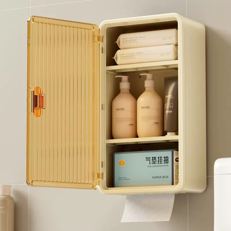 Wall Mounted Tissue Box Dispenser - No Drilling Required