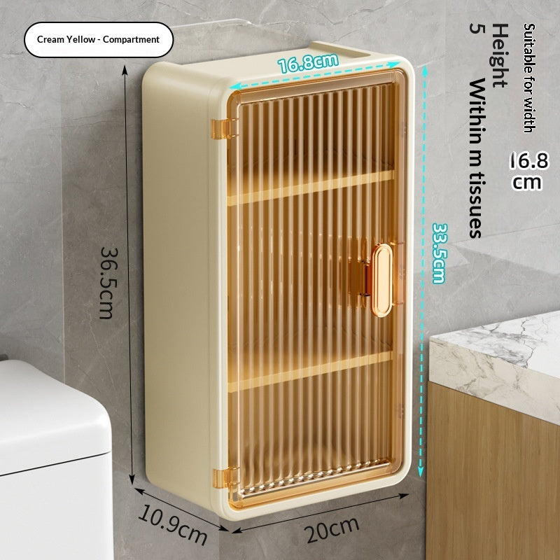 Wall Mounted Tissue Box Dispenser - No Drilling Required