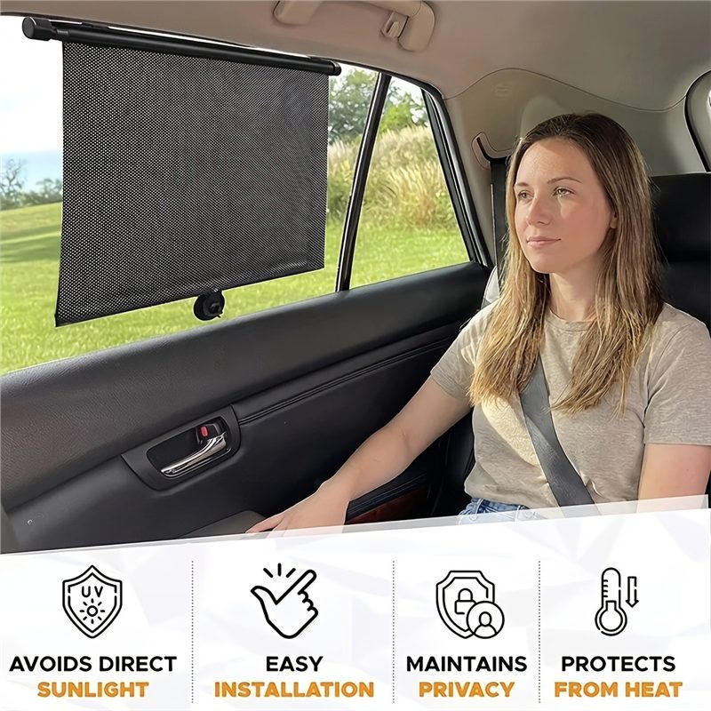 Roll-up Sunshade for Car Windows - Ultimate UV Protection