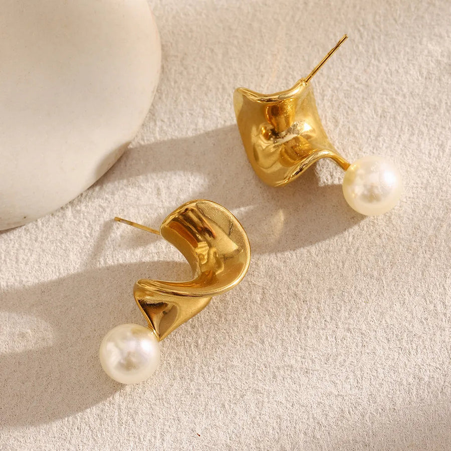 316L Stainless Steel Irregular Geometric Ear Cuff Studs
