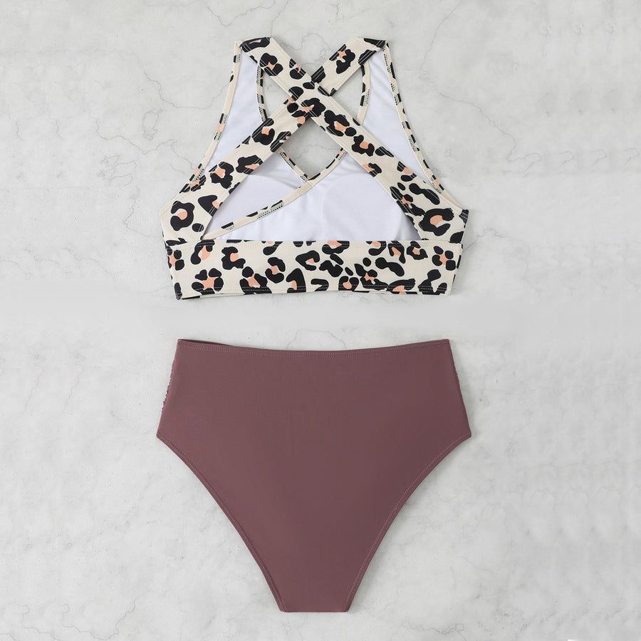 High-waisted Bikini for Beach Workouts - Trendy & Comfortable
