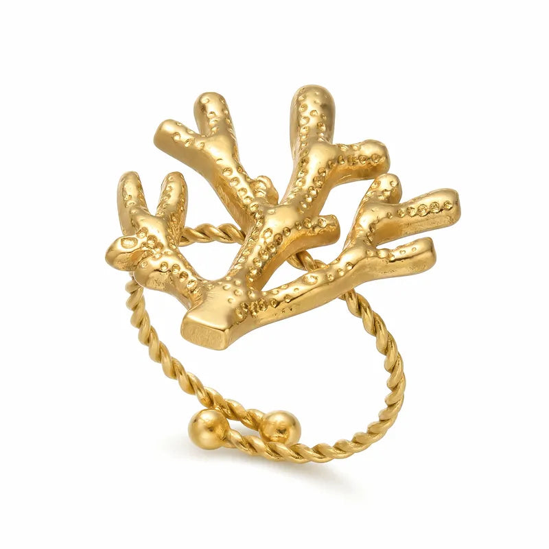 Conch Ring for Women in Marine Style - 316L Stainless Steel