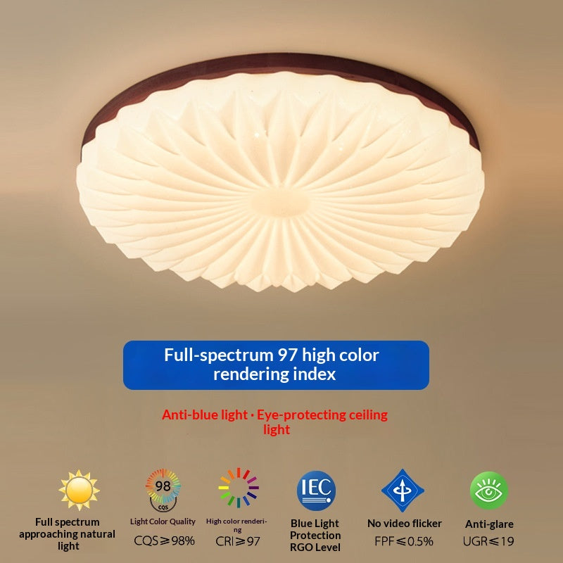 Chinese Style High CRI Wooden Ceiling Light for Bedrooms