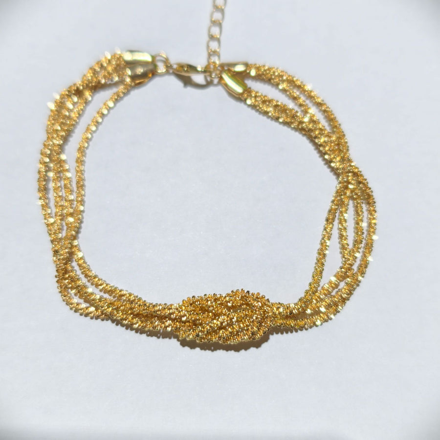 New-style Layered Copper Hand-knotted Bracelet for Elegance