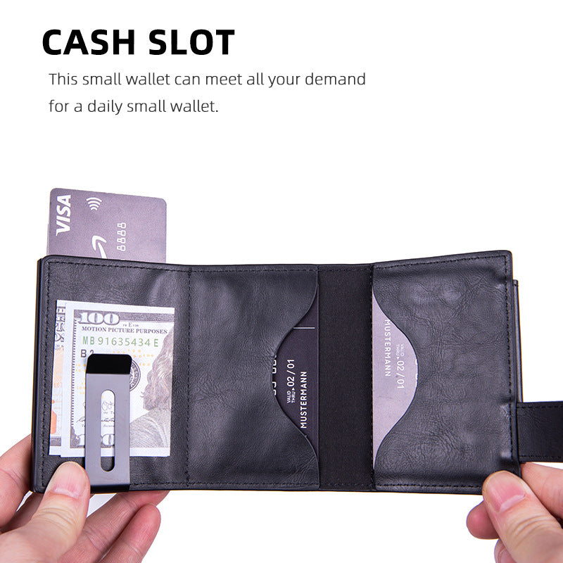 Anti-Scan RFID Card Holder - PU Leather Multi-Card Wallet