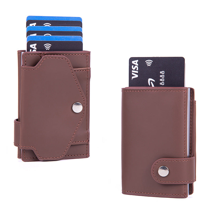 Anti-Scan RFID Card Holder - PU Leather Multi-Card Wallet