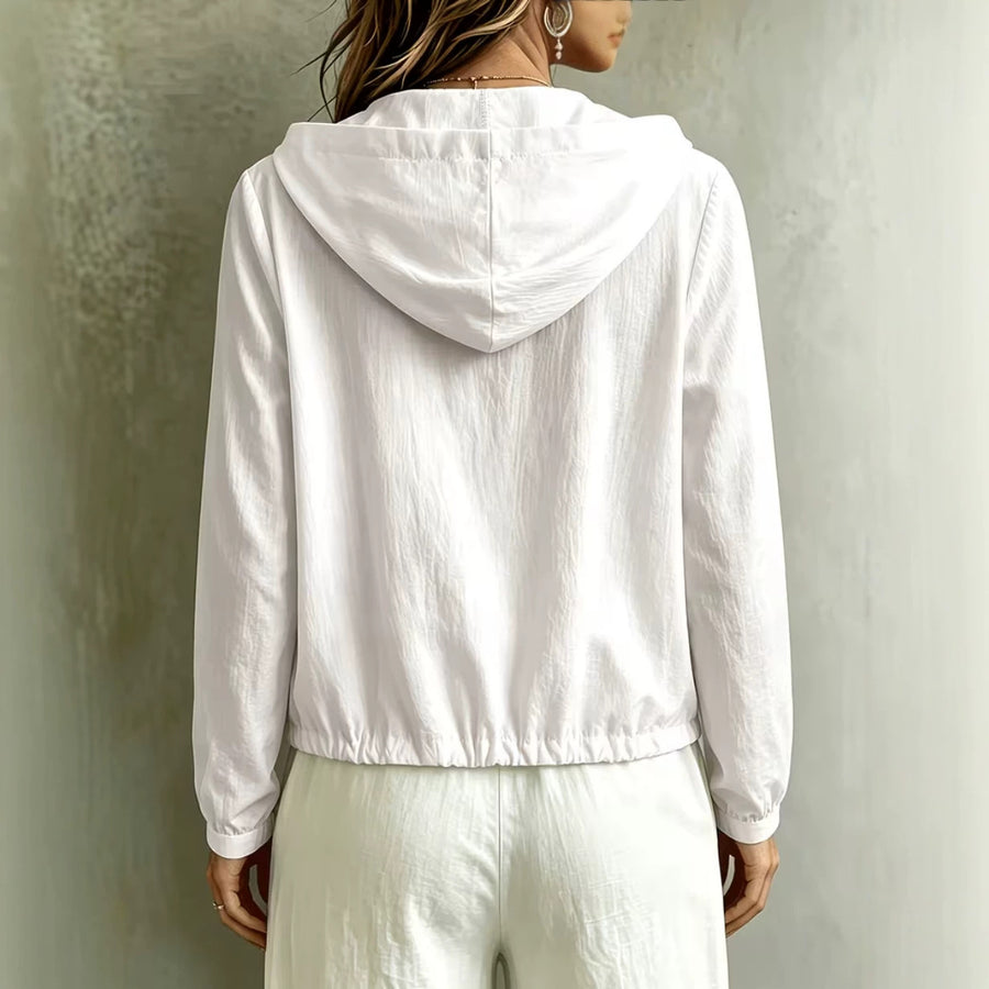 Casual Loose-fit Long-sleeve Hoodie for Effortless Style