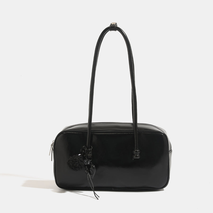 Womens Sophisticated Red Large-capacity Shoulder Bag