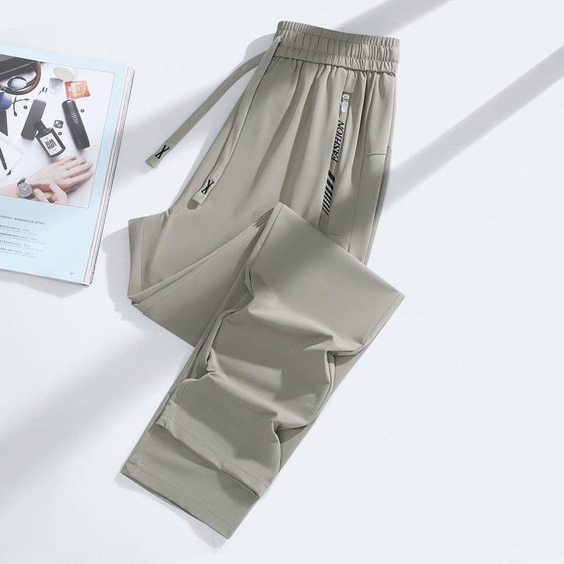 Quick Drying Women's Summer Thin Ankle Tie Pants