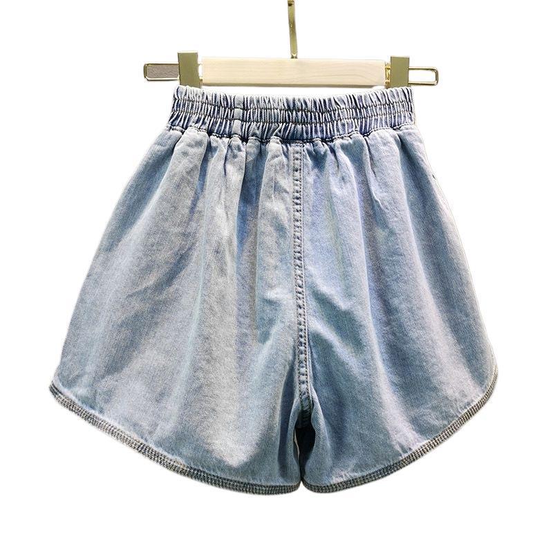 Figure-Flattering Wide-Leg Shorts with Rhinestone Detailing