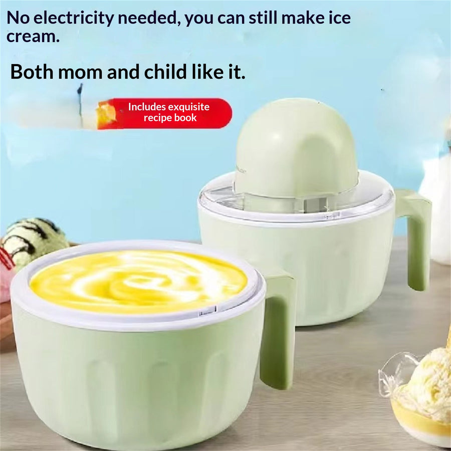 Household Rechargeable Blue Ice Cream Machine for Refreshing Treats