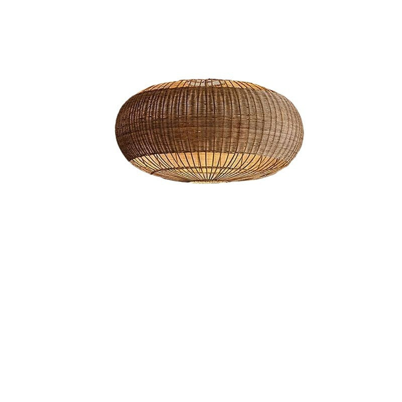 Rattan Pendant Lamp - Vintage Japanese Wabi-sabi Style